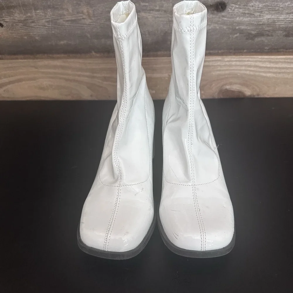 Pleaser Funtasma 3" Block Heel Ankle Gogo Boot Pull On Adult Women Gogo150 Sz 8 - Picture 9 of 15